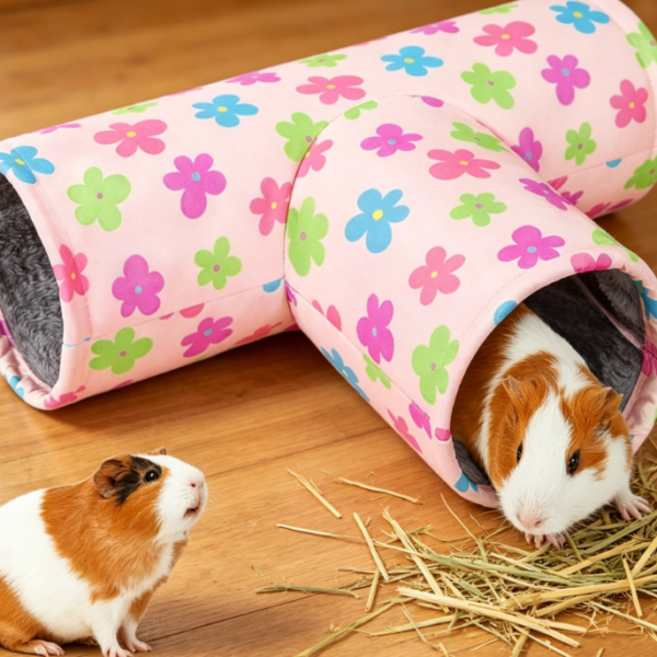 Soft Foldable Guinea Pig Tunnel Hideout