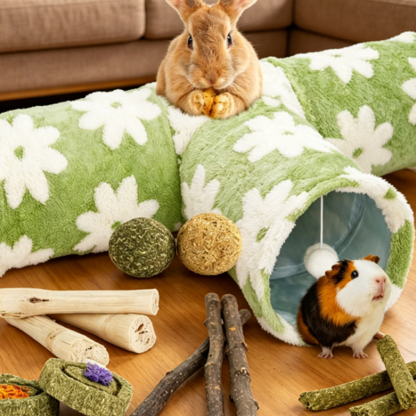 3-Way Foldable Rabbit Tunnel (Includes Toy)